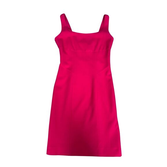 Diane von Furstenberg Myla Bodycon Dress Dragon Fruit Pink Tank Knee Length Sz 2 - Picture 2 of 12